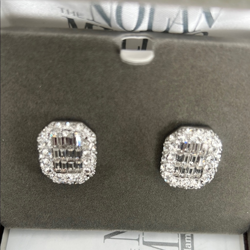Nolan Miller Dazzling Silver Earrings - Picture 5 of 9